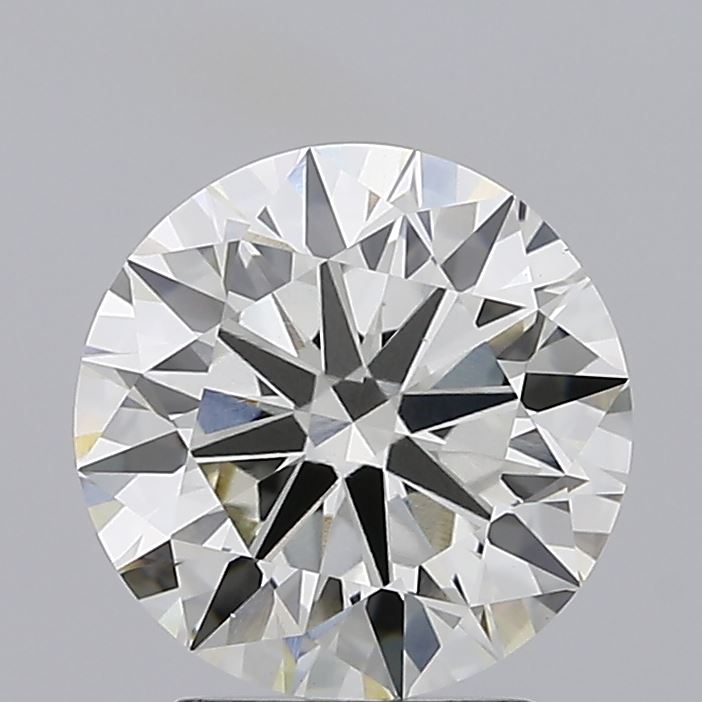 2.52 carat round lab grown diamond J color VVS2 clarity