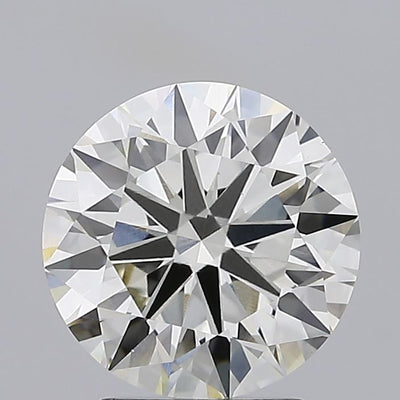 2.52 carat round lab grown diamond J color VVS2 clarity