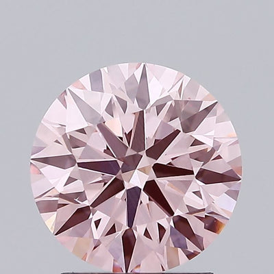 1.92 carat fancy intense pink round lab grown diamond VS1 clarity