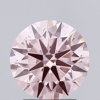 2.27 carat fancy intense pink round lab grown diamond VVS2 clarity
