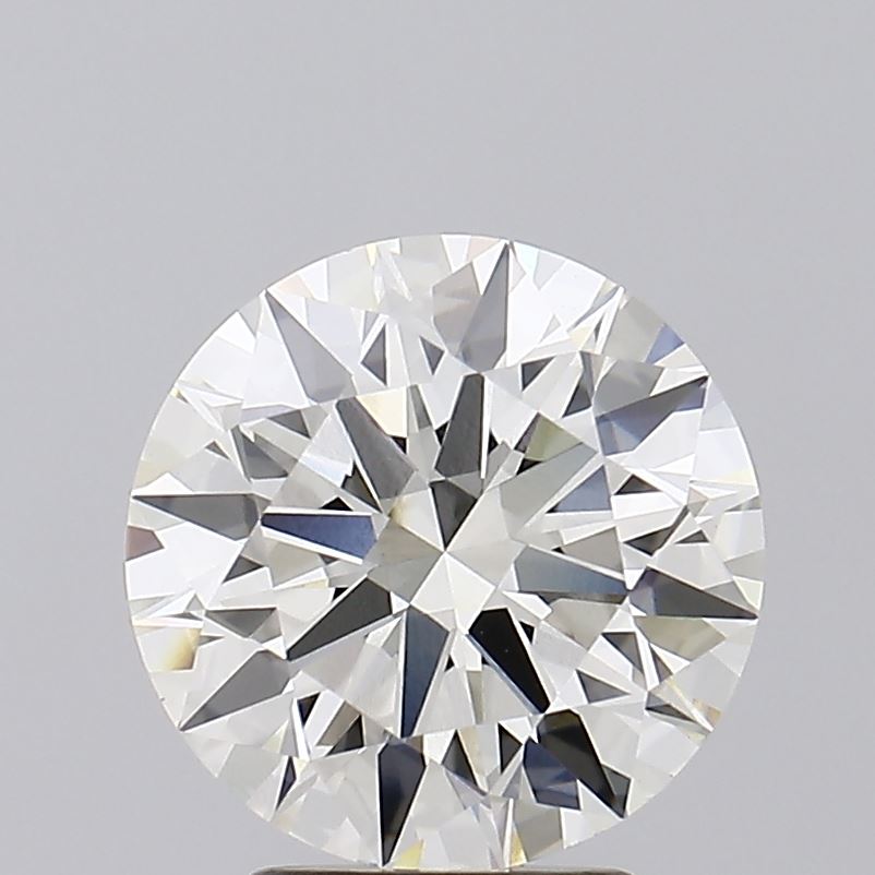 3.26 carat round lab grown diamond J color VVS2 clarity