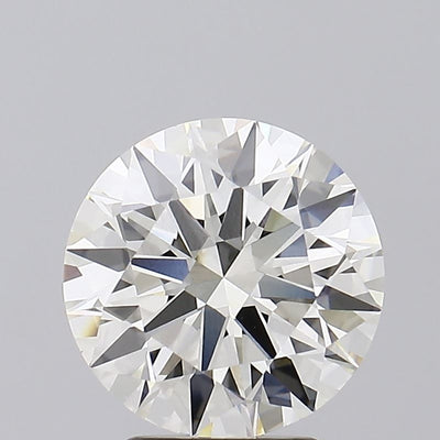 3.26 carat round lab grown diamond J color VVS2 clarity