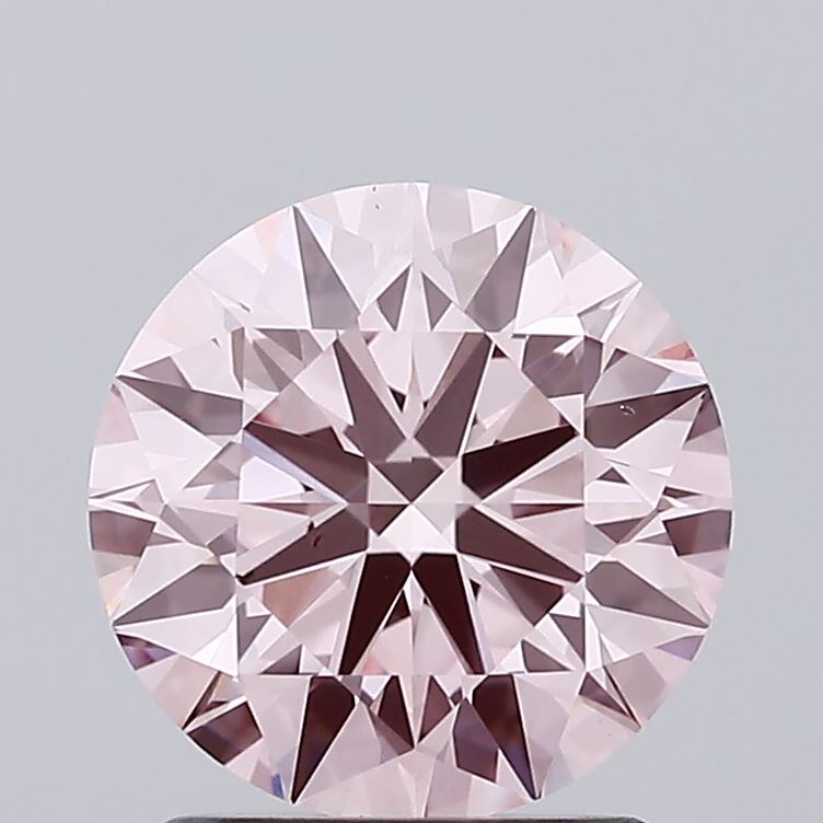 1.89 carat fancy pink round lab grown diamond VS1 clarity