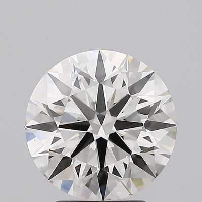 3.04 carat round lab grown diamond J color VS1 clarity