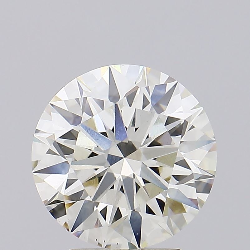 3.15 carat round lab grown diamond J color VS1 clarity