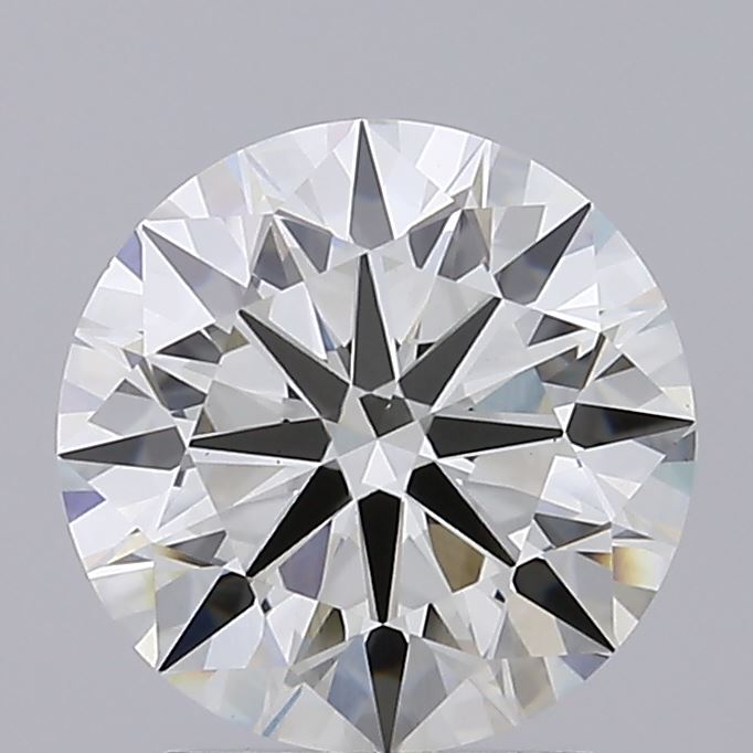 2.11 carat round lab grown diamond I color VVS2 clarity