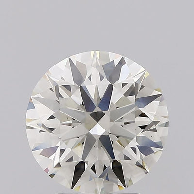 3.08 carat round lab grown diamond J color VS1 clarity