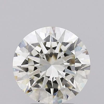 3.00 carat round lab grown diamond J color VVS2 clarity