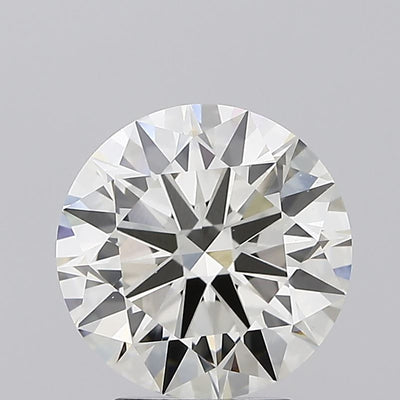 3.01 carat round lab grown diamond J color VS1 clarity