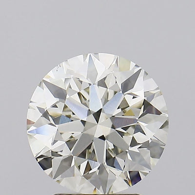 3.02 carat round lab grown diamond J color VS1 clarity