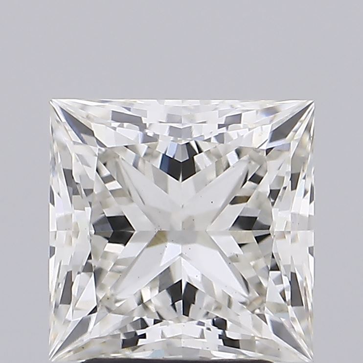2.96 carat princess lab grown diamond I color VS1 clarity