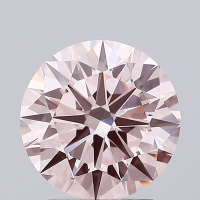 2.23 carat fancy intense pink round lab grown diamond VS1 clarity