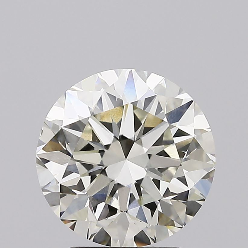 3.01 carat round lab grown diamond J color VS1 clarity