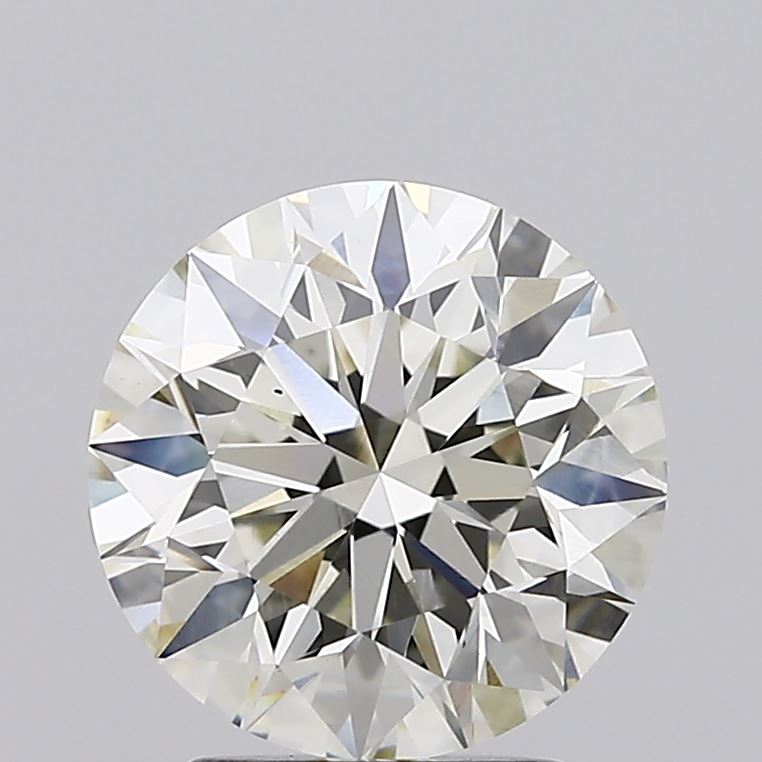 2.53 carat round lab grown diamond J color VS1 clarity
