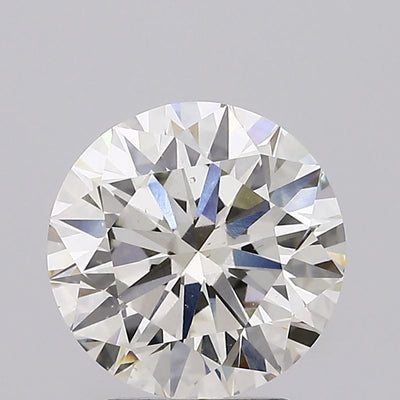 3.01 carat round lab grown diamond J color VS2 clarity