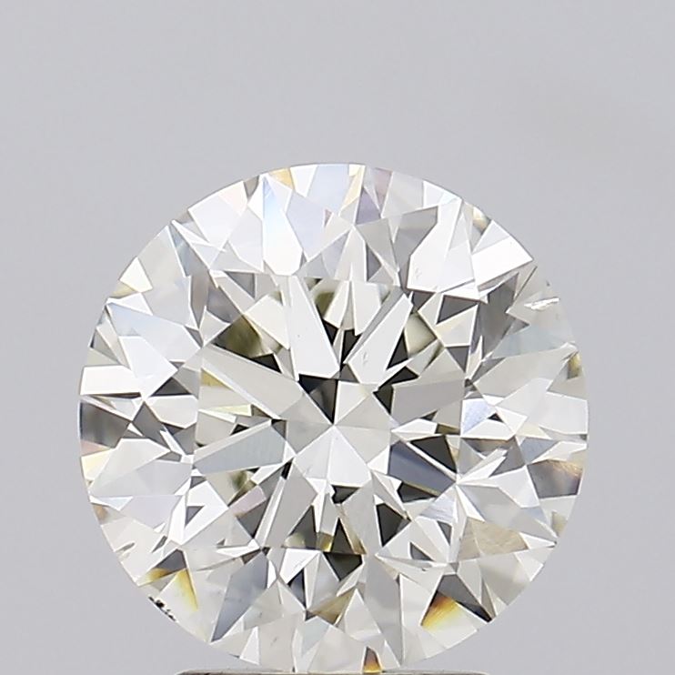3.02 carat round lab grown diamond J color VS2 clarity