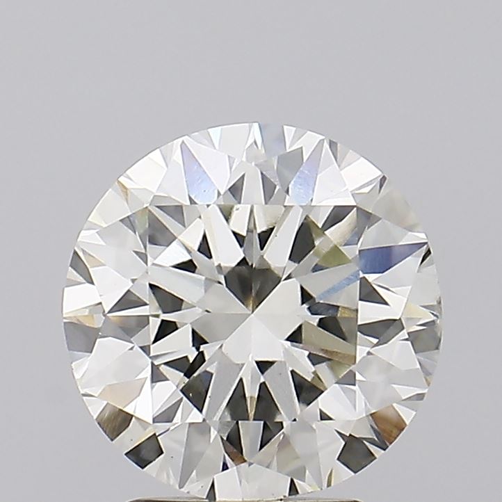 3.01 carat round lab grown diamond J color VS2 clarity