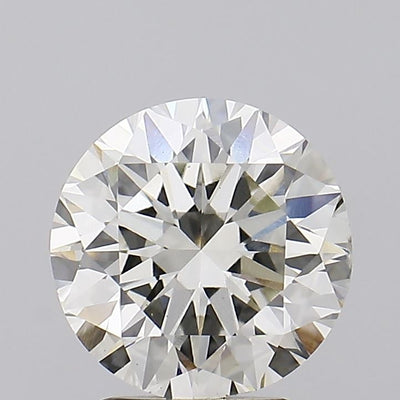 3.01 carat round lab grown diamond J color VS2 clarity