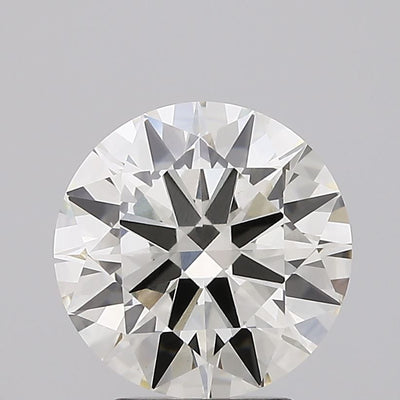 3.05 carat round lab grown diamond J color VS1 clarity
