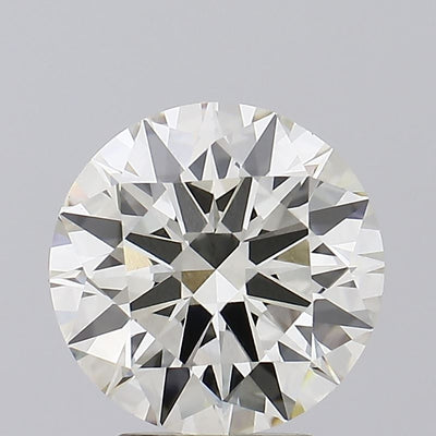 3.16 carat round lab grown diamond J color VVS2 clarity