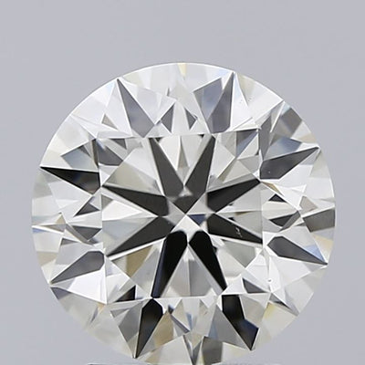 2.51 carat round lab grown diamond J color VVS2 clarity