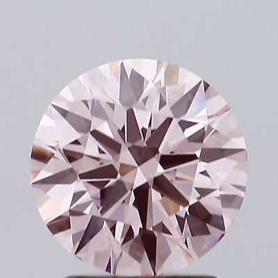 2.15 carat fancy intense pink round lab grown diamond VVS2 clarity