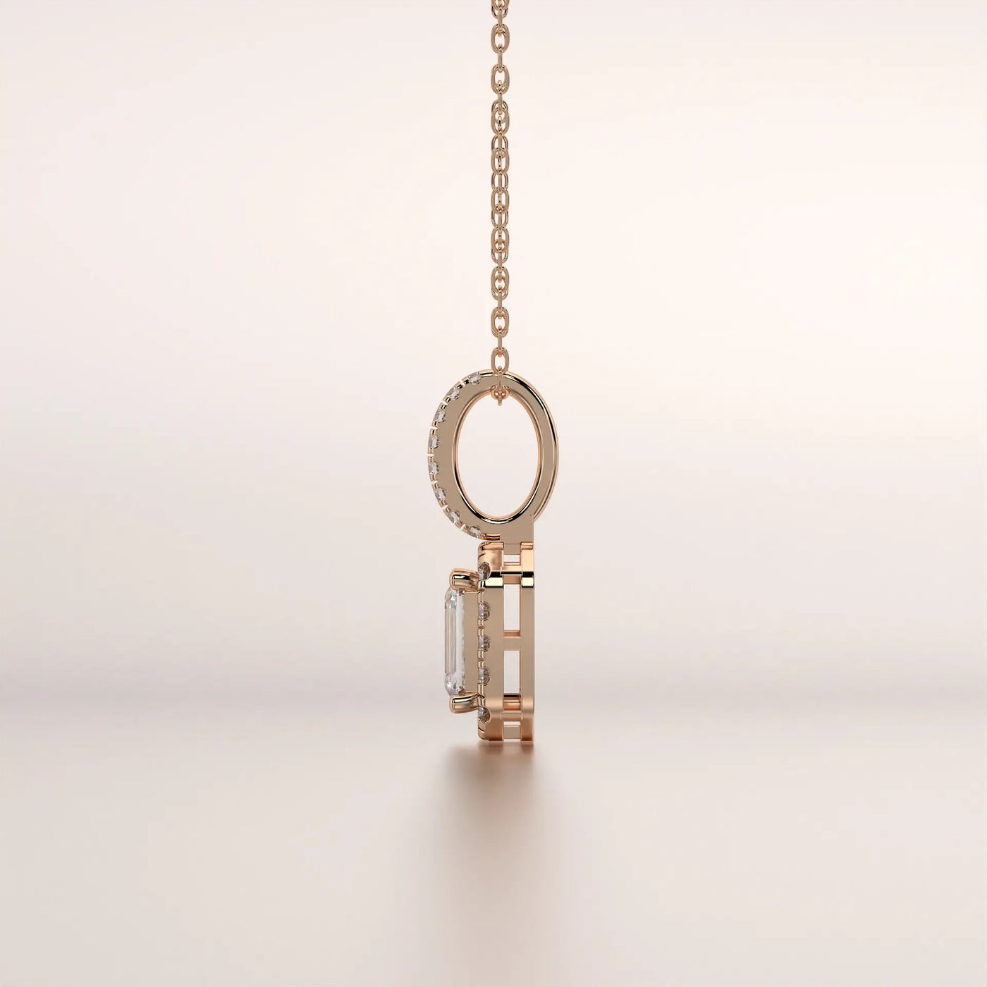 [View]: [Cut] Diamond [Type] with [Setting] Setting in [Purity] [Metal] - Lab Grown - Driona Jewels