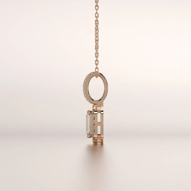 [View]: [Cut] Diamond [Type] with [Setting] Setting in [Purity] [Metal] - Lab Grown - Driona Jewels